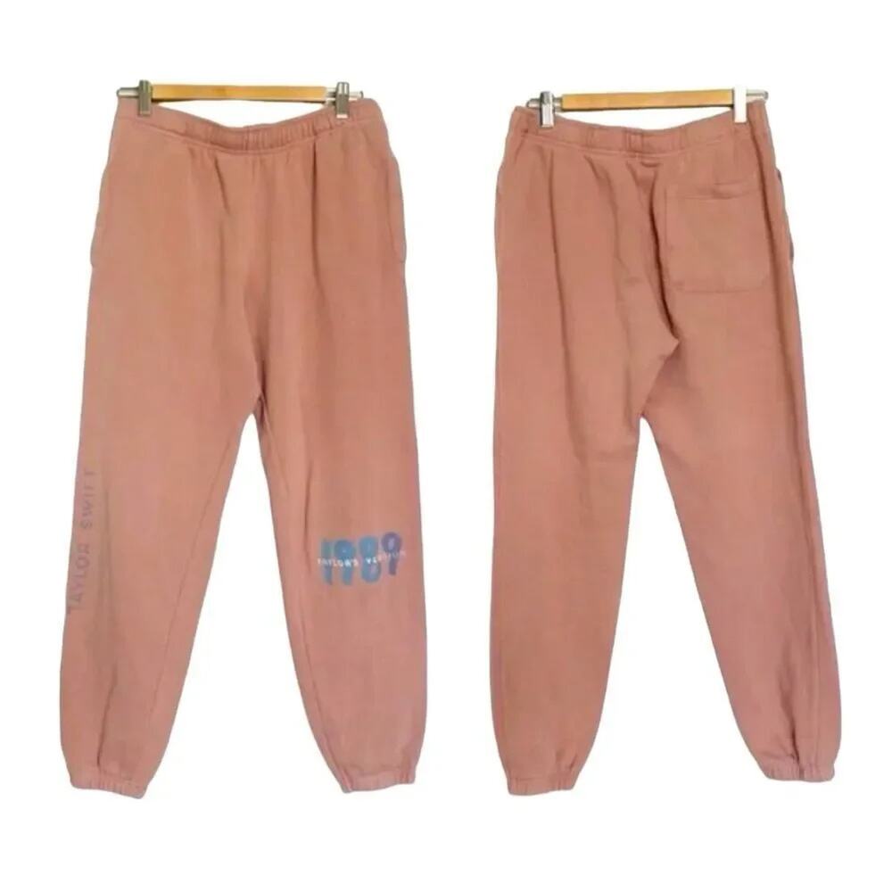 Taylor Swift Sweatpants 1989 Taylor's Version Pink Joggers Size XS New w/o Tag